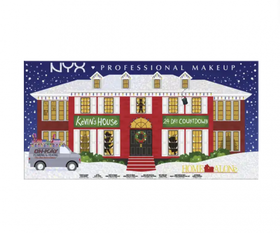 NYX PROFESSIONAL MAKEUP Adventskalender 2024 Home Alone "Kevin's House", Адвент-календарь 2024 "Один дома. Дом Кевина", 24 полноразмерных косметических средств для лица