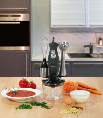 BOMANN BOMANN Stabmixer SMS 349 CB, 200 W, Stabmixer-Set – Edelstahl-Stabmixer, Multizerkleinerer und Schneebesen Ручной блендер BOMANN SMS 349 CB, 200 Вт, набор ручного блендера ручной блендер из нержавеющей стали, мультиизмельчитель и венчик