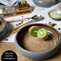 Moritz &amp; Moritz Moritz &amp; Moritz Suppenteller 4-tlg. Reaktiv  grau Суповые тарелки Moritz &amp;amp; Moritz 4 шт. Реактивный