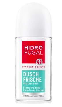 Hidrofugal Deo Roll On Antitranspirant Dusch-Frische, Гидрофугал Дезодорант шариковый "Свежесть душа",50 мл 