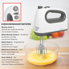 CLATRONIC CLATRONIC Handmixer HM 3775, mit kraftvollen 400 Watt-Motor, 5 Stufen Ручной миксер CLATRONIC HM 3775, с мощным двигателем мощностью 400 Вт, 5 уровней