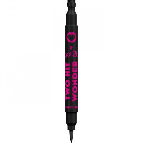 got2b Two Hit Wonder Eyeliner Водостойкая Подводка для глаз + штампик, черная, 2 мл