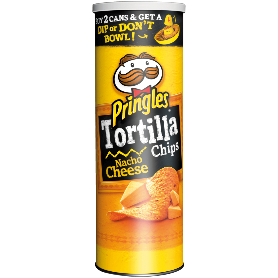 Купить Pringles (Принглс) Tortilla Nacho Cheese Чипсы с сыром 180г в  интернет-магазине Diskontshop.eu Германия всего за 447 руб. в