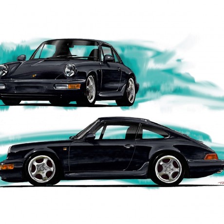 CALVENDO Puzzle CALVENDO Puzzle Porsche 911 \/ 964 Пазл CALVENDO Пазл Porsche 911 / 964
