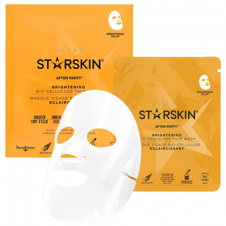 STARSKIN After Party™ Coconut Bio-Cellulose Brightening Face Mask  After Party™ Кокосовая биоцеллюлозная осветляющая маска для лица