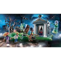 PLAYMOBIL 2er Set: 70362 SCOOBY-DOO! Abenteuer auf dem Friedhof + 70363 SCOOBY-DOO! Abendessen mit Shaggy Набор из 2 предметов: 70362 СКУБИ-ДУ! Приключения на кладбище + 70363 СКУБИ-ДУ! Ужин с Шэгги