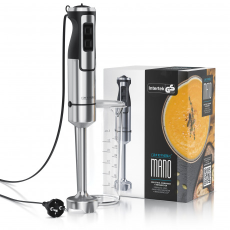 Arendo Arendo Stabmixer, 1000 W, Edelstahl Purierstab mit stufenloser Geschwindigkeitsregelung MANO  Ручной блендер Arendo, 1000 Вт, стержень для пюре из нержавеющей стали с бесступенчатой ??регулировкой скорости MANO