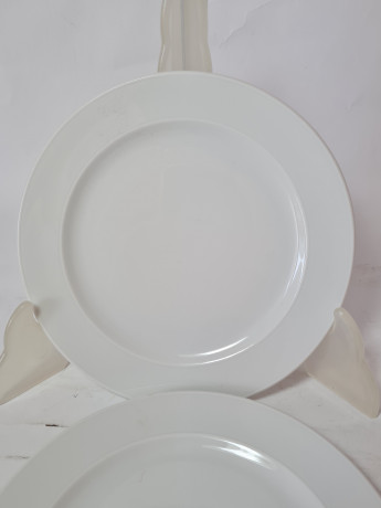 Тарелки винтажные Rosenthal, белый фарфор, 2 шт x 16 x 1,5 см, Германия, 1960-70гг.