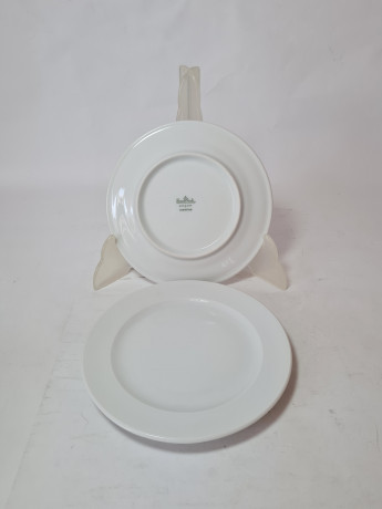 Тарелки винтажные Rosenthal, белый фарфор, 2 шт x 16 x 1,5 см, Германия, 1960-70гг.