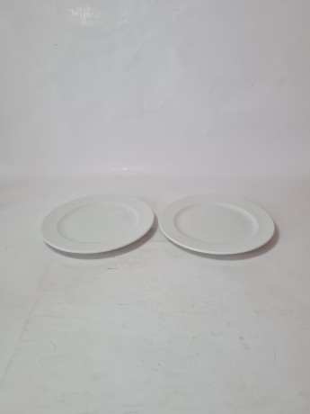 Тарелки винтажные Rosenthal, белый фарфор, 2 шт x 16 x 1,5 см, Германия, 1960-70гг.