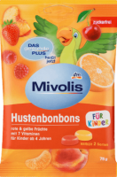 Mivolis Bonbon, rote und gelbe Fruchte fur Kinder, zuckerfrei, 75 г