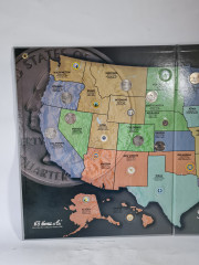 Альбом с монетами винтажный H.E. Harris &amp;Co &quot;25 центов Штаты Америки (1999-2008)&quot; (State Series Quarters), 40 х 32.5 см, США, 2008.