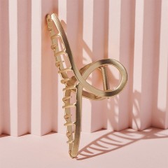 The Hair Edit Gold French Twist Claw Clip  Золотая клипса French Twist Claw
