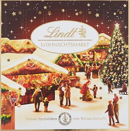 Lindt & Sprungli Weihnachtsmarkt Tisch Adventskalender Рождественский Адвент-календарь, 1 шт. (1 x 115 г)
