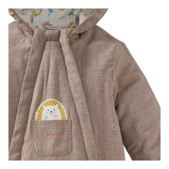 bornino Flanelloverall Igel Фланелевый комбинезон ёжик