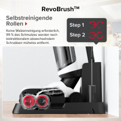 Roborock Roborock Nass-Trocken-Akkusauger Dyad Pro, 260 W, 17000pa, Automatische Trocknung  Selbstreinigend Wischsauger mit APP-Steuerung, Doppelburste, Doppelte Wassertanks fur Harte Boden Weiss Беспроводной пылесос Roborock для влажной и сухой уборки Dy