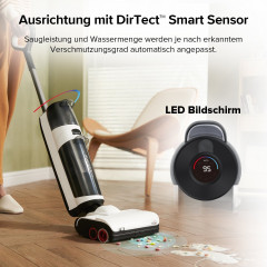 Roborock Roborock Nass-Trocken-Akkusauger Dyad Pro, 260 W, 17000pa, Automatische Trocknung  Selbstreinigend Wischsauger mit APP-Steuerung, Doppelburste, Doppelte Wassertanks fur Harte Boden Weiss Беспроводной пылесос Roborock для влажной и сухой уборки Dy