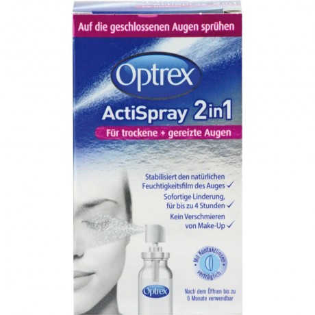 Optrex ActiSpray 2in1 f.trockene+gereizte Augen ActiSpray 2in1 для сухих + раздраженных глаз