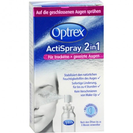Optrex ActiSpray 2in1 f.trockene+gereizte Augen ActiSpray 2in1 для сухих + раздраженных глаз
