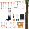 COSTWAY Ninja-Hindernis-Set 13M Kinder Slackline Детский слэклайн Ninja Obstacle Set 13M