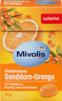 Mivolis Bonbon, Sanddorn-Orange, zuckerfrei, 50 г