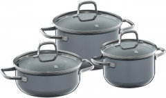 WMF WMF Fusiontec Essential Topf-Set, 3-teilig Calm Grey grau Набор кастрюль WMF Fusiontec Essential, 3 предмета Calm Grey