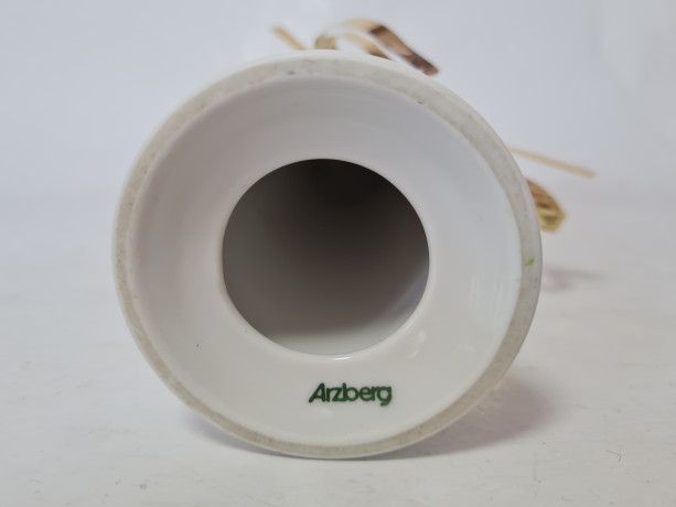 Arzberg Белый фарфоровый подсвечник, 14,5 x 6см, Германия, 1960-70гг.