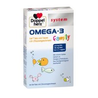 Doppelherz Omega-3 Family Gel-Tabs syste (60 шт.) Доппельгерц Жевательные таблетки 60 шт.