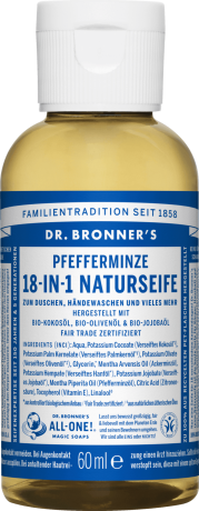 Dr.Bronner's (Доктор Броннерс) 18-IN-1 Naturseife Органическое мыло Pfefferminze, 60 мл
