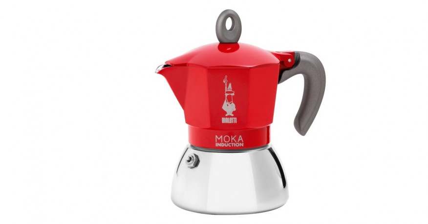 Bialetti Bialetti Moka Induction, Espressomaschine rot/silber, 4 Tassen  rot, silber Bialetti Moka Induction, эспрессо-машина красный/серебристый, 4 чашки