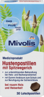 Mivolis Husten-Pastillen mit Spitzwegerich, 30 шт. Пастилки с подорожником от боли в горле и охриплости
