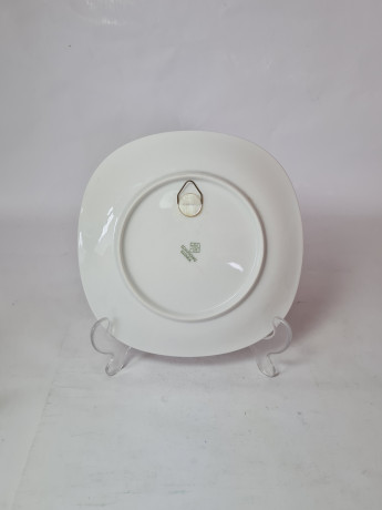 Тарелка декоративная винтажная Schirnding Bavaria, детская тематика, квадратная, фарфор, Германия, 1970-80гг.