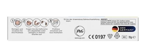 blend-a-dent Haftcreme Complete Original, 70 g х 3stk, Крем для фиксации зубных протезов Complete Original, освежающий вкус, 70 г x 3 штуки