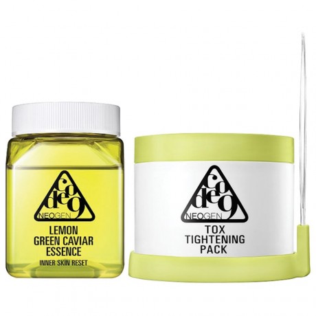Neogen Lemon Green Caviar Essence & Tox Tightening Pack Kit Gesichtspflegeset Peeling, 250 мл