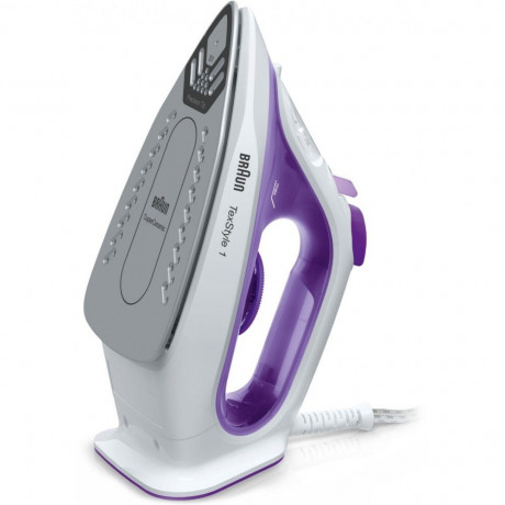 Braun Braun Dampfbugeleisen SI 1080 VI TexStyle 1 Dampfbugeleisen violett, 2000 W  Паровой утюг Braun SI 1080 VI TexStyle 1 — паровой утюг — фиолетовый, 2000 Вт