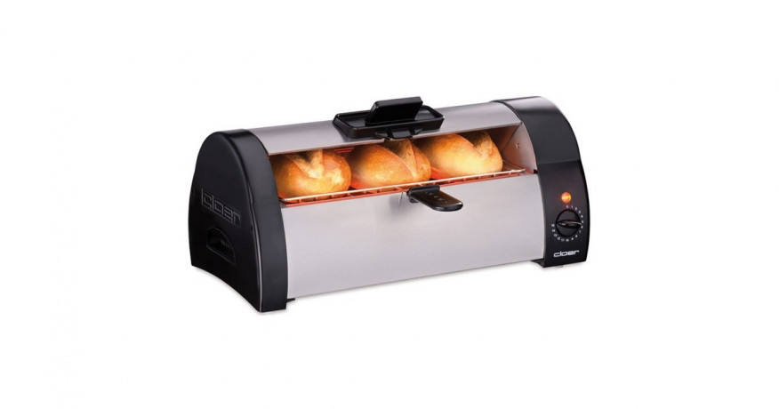 Cloer Cloer Brotchenbacker 3080, Toaster silber/schwarz, 570 Watt, fur 3 4 Brotchen silber/schwarz Хлебопечка Cloer 3080, тостер серебристый/черный, 570 Вт, на 3–4 хлеба
