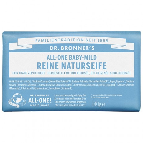 Dr. Bronners Baby Mild Stuckseife Seife, 140 g