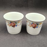 Набор чашек винтажных для эспрессо Waldsassen с цветочным декором, фарфор, 2 шт., 7 х 6 см, Германия, 1960-70гг. Набор чашек винтажных для эспрессо Waldsassen с цветочным декором, фарфор, 2 шт., 7 х 6 см, Германия, 1960-70гг.