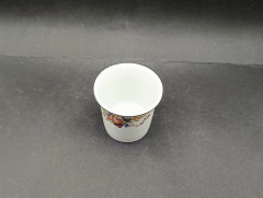 Набор чашек винтажных для эспрессо Waldsassen с цветочным декором, фарфор, 2 шт., 7 х 6 см, Германия, 1960-70гг.