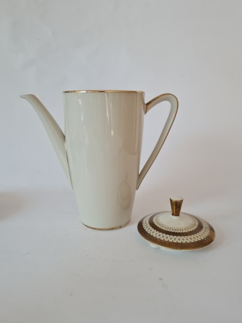 Чайник винтажный Winterling с обильной позолотой, фарфор, 24 х 22 см, Германия, 1960-70гг.