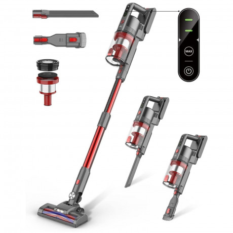 OKWISH OKWISH Akku-Handstaubsauger Handstaubsauger Autostaubsauger Staubsauger Bodenstaubsauger Kabellos, 2 in 1 20000 Pa 12000mAh Akku fur Wohnungen Auto mit LED Licht Беспроводной ручной пылесос OKWISH, ручной пылесос, автомобильный пылесос, напольный