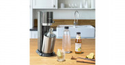 SodaStream SodaStream Wassersprudler Duo Vorteilspack Titan dunkelgrau/edelstahl, inkl. 2 Glasflaschen, Kunststoffflasche, CO?-Zylinder  dunkelgrau/edelstahl Двойной набор для приготовления газировки SodaStream, титановый темно-серый/нержавеющая сталь, вк
