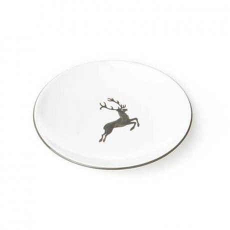 Gmundner Keramik Gmundner Keramik Grauer Hirsch Mokka-/Espresso-Untertasse glatt d: 11 cm Gmundner Ceramics Grauer Hirsch Блюдце для мокко/эспрессо гладкое d: 11 см