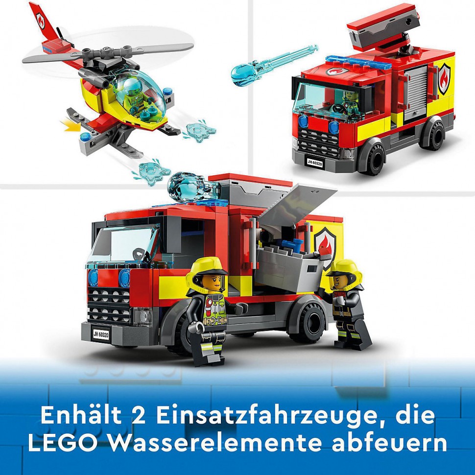 Купить LEGO City 60320 Feuerwache ЛЕГО Пожарная часть в интернет-магазине  Diskontshop.eu Германия всего за 9 779 руб. в