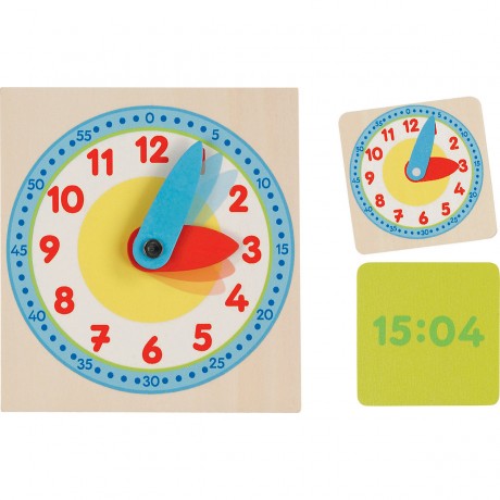 goki Lernuhr im Holzkasten Обучающие часы в деревянном ящике