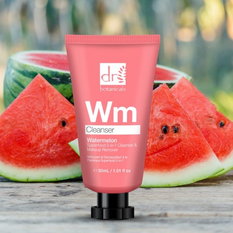Dr Botanicals Watermelon Superfood 2-in-1 Cleanser & Makeup Remover  Очищающее средство и средство для снятия макияжа 2-в-1 с арбузным суперфудом