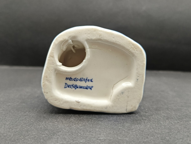 Статуэтка винтажная Delft Blue "Влюбленная пара", фарфор, 8 х 6 см, Голландия, 1960-70гг.