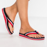 Tommy Hilfiger LOVES BEACH T-bar sandals blue LOVES BEACH Сандалии с Т-образной перемычкой синий