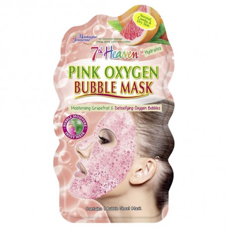 7th. Heaven Bubble Maske Pink Oxygen  Пузырьковая маска Розовый кислород
