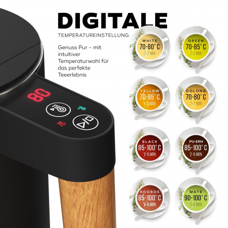 Balter Balter Wasserkocher WK-08, mit Temperatureinstellung, 45°C-100°C, Doppelwand, Edelstahl, BPA frei  Чайник Balter WK-08, с регулировкой температуры, 45°C-100°C, двойные стенки, нержавеющая сталь, без BPA.